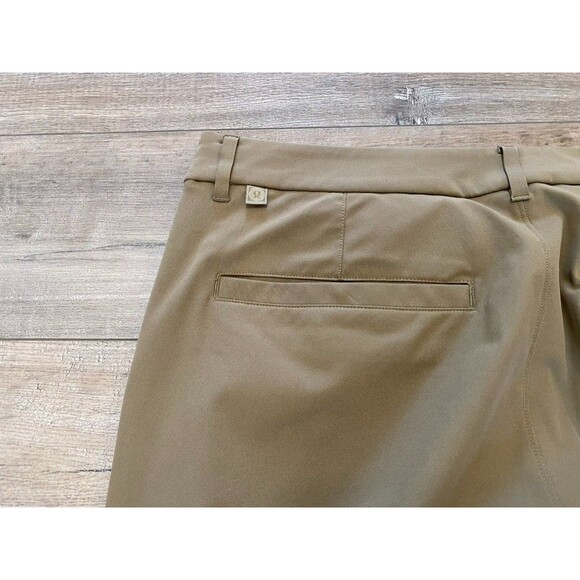 Lululemon ABC Mens 33X30 Slim Warpstreme Golf Casual Stretch Pants Beige - Picture 8 of 9